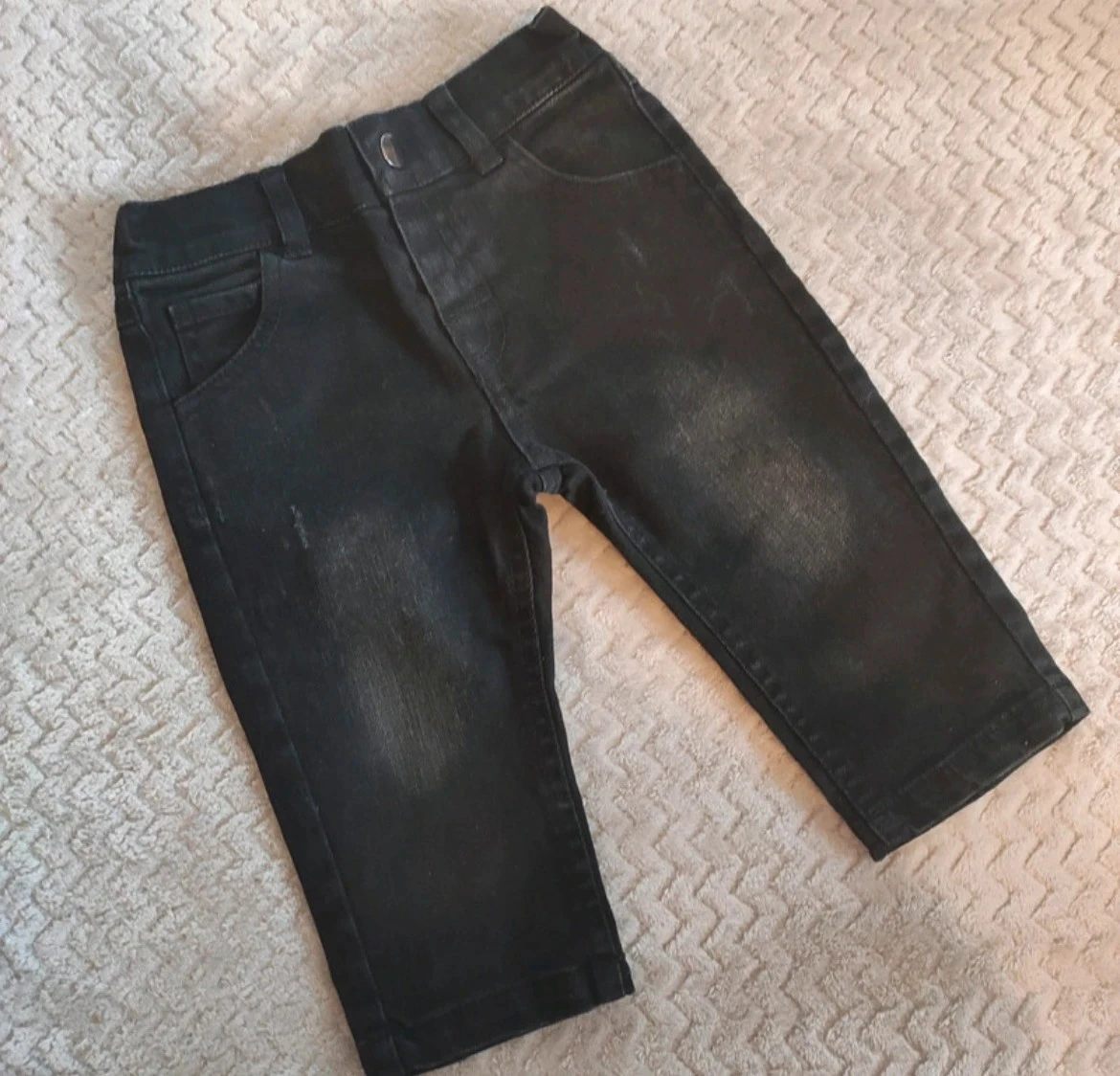 Conjunto de jaqueta nova + jeans preto novo + camiseta ML 18 meses – photo 5